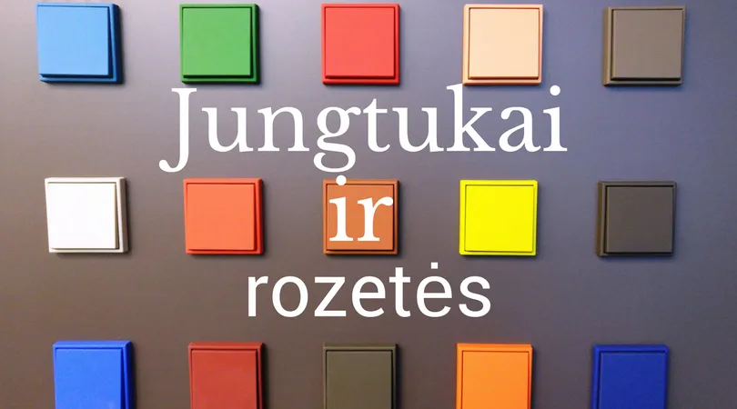 JUNG jungikliai ir rozetės
